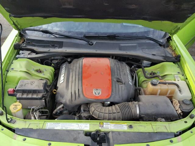 2B3KA53H77H725400 - 2007 DODGE CHARGER R/ GREEN photo 7