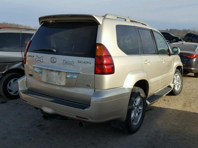 JTJBT20X560118320 - 2006 LEXUS GX 470 TAN photo 4