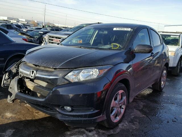 3CZRU6H50HM714714 - 2017 HONDA HR-V EX BLACK photo 2