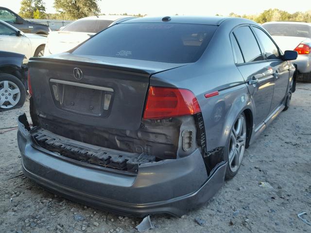 19UUA66205A033075 - 2005 ACURA TL GRAY photo 4