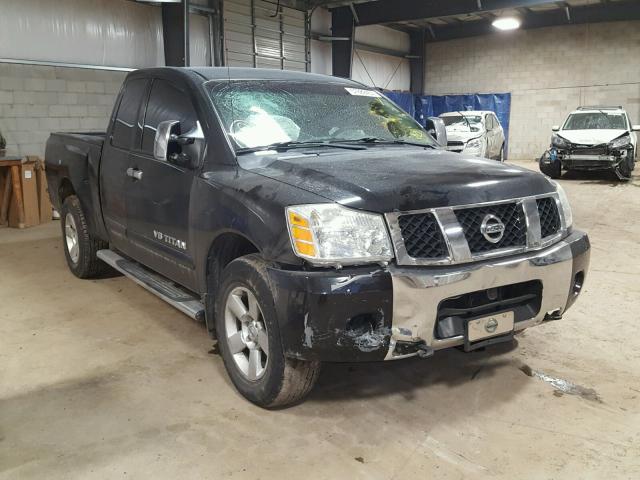 1N6AA06B75N559658 - 2005 NISSAN TITAN XE BLACK photo 1