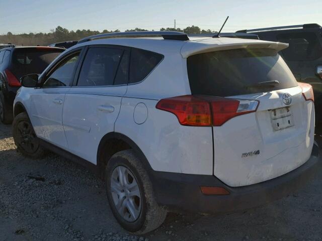 2T3ZFREV8EW075577 - 2014 TOYOTA RAV4 LE WHITE photo 3