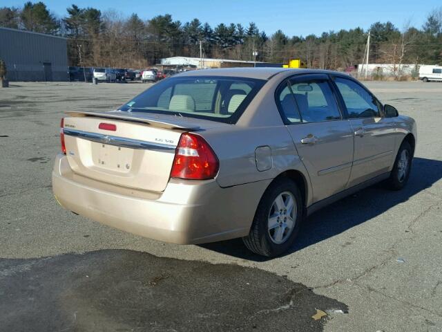 1G1ZT52805F258286 - 2005 CHEVROLET MALIBU LS GOLD photo 4