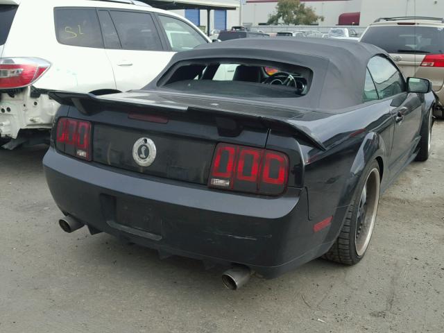 1ZVFT85H265231375 - 2006 FORD MUSTANG GT BLACK photo 4