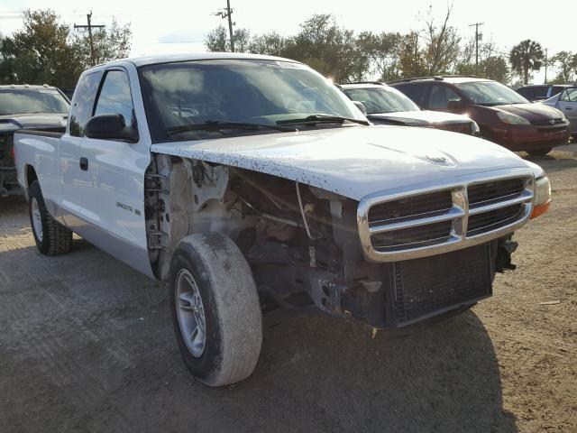 1B7GL22X8WS524683 - 1998 DODGE DAKOTA WHITE photo 1