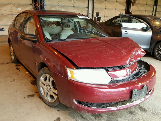 1G8AK54F34Z157558 - 2004 SATURN ION LEVEL MAROON photo 1