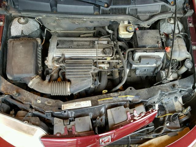 1G8AK54F34Z157558 - 2004 SATURN ION LEVEL MAROON photo 7