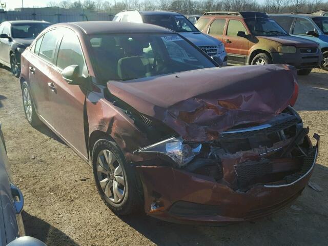 1G1PA5SH9D7198529 - 2013 CHEVROLET CRUZE LS MAROON photo 1