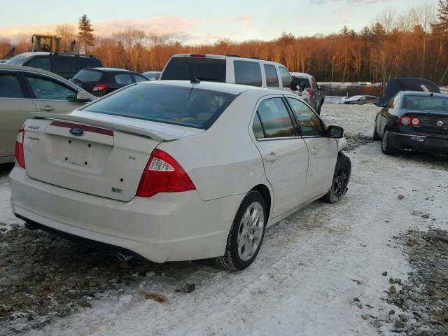 3FAHP0HG6AR223683 - 2010 FORD FUSION SE YELLOW photo 4