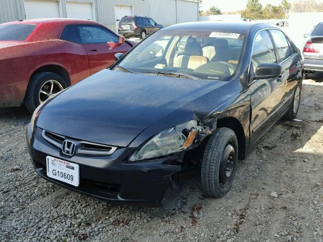 1HGCM56383A008394 - 2003 HONDA ACCORD LX BLACK photo 2