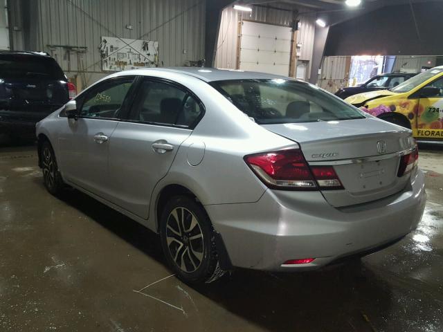 19XFB2F81EE253758 - 2014 HONDA CIVIC EX ვერცხლისფერი ფოტო 3