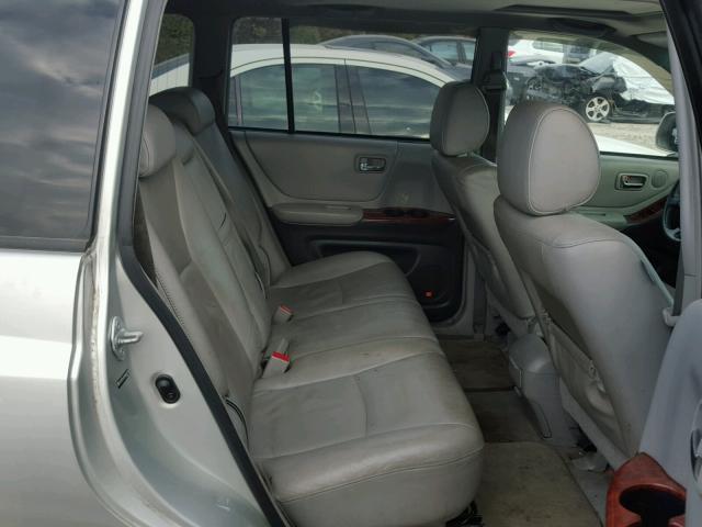 JTEEP21A140060732 - 2004 TOYOTA HIGHLANDER SILVER photo 6