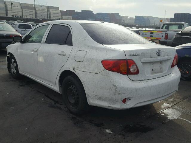 JTDBL40E49J005230 - 2009 TOYOTA COROLLA BA WHITE photo 3