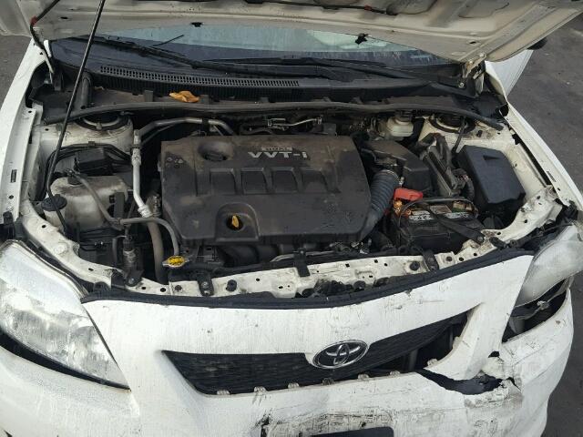 JTDBL40E49J005230 - 2009 TOYOTA COROLLA BA WHITE photo 7