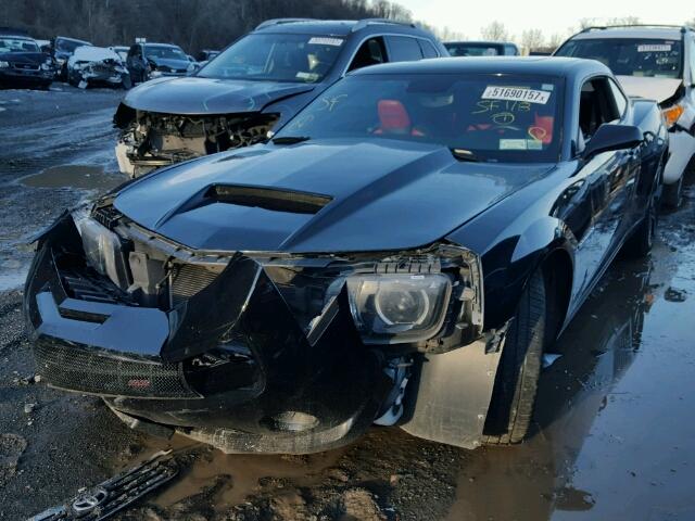 2G1FT1EW3A9172222 - 2010 CHEVROLET CAMARO SS Negro foto 2