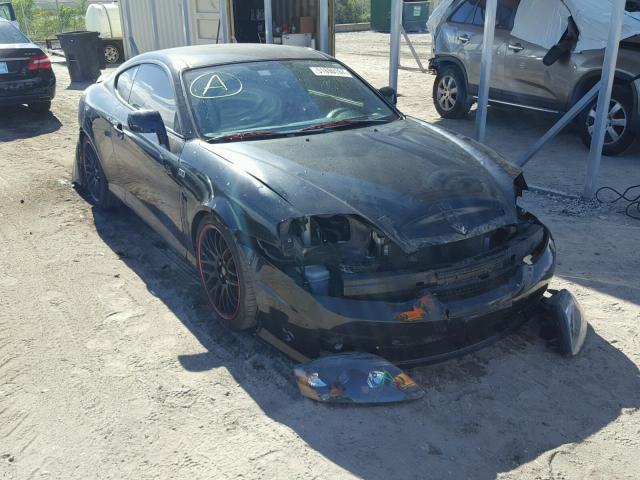 KMHHM65D76U227785 - 2006 HYUNDAI TIBURON GS BLACK photo 1