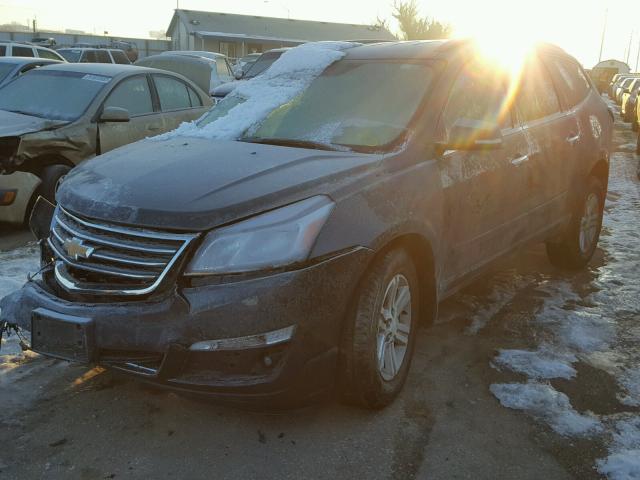 1GNKVGKDXDJ190819 - 2013 CHEVROLET TRAVERSE L GRAY photo 2