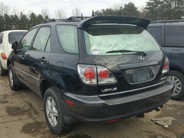 JTJHF10U620237232 - 2002 LEXUS RX 300 BLACK photo 3