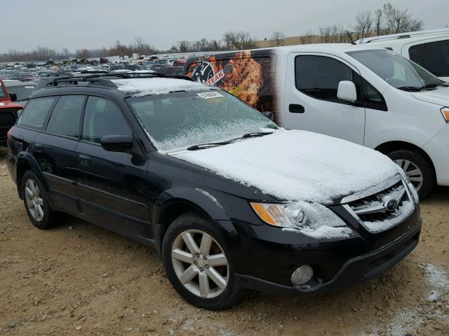 4S4BP62C487308172 - 2008 SUBARU OUTBACK 2. BLACK photo 1