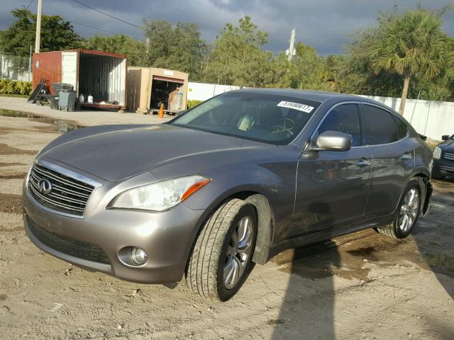 JN1BY1AR2CM396176 - 2012 INFINITI M37 X GRAY photo 2