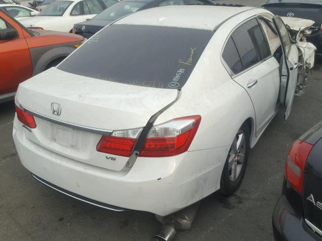 1HGCR3F81EA013215 - 2014 HONDA ACCORD EXL WHITE photo 4