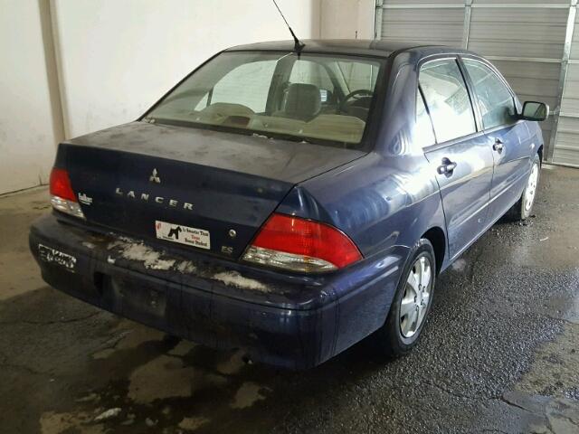 JA3AJ26E83U008150 - 2003 MITSUBISHI LANCER ES BLUE photo 4