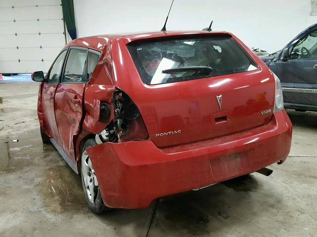 5Y2SP6E86AZ408800 - 2010 PONTIAC VIBE RED photo 3