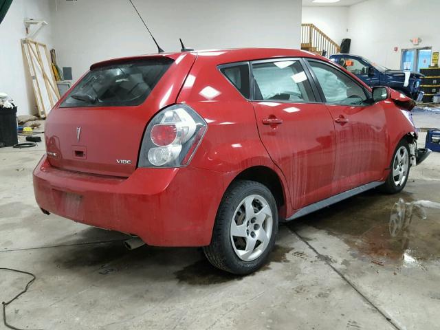 5Y2SP6E86AZ408800 - 2010 PONTIAC VIBE RED photo 4