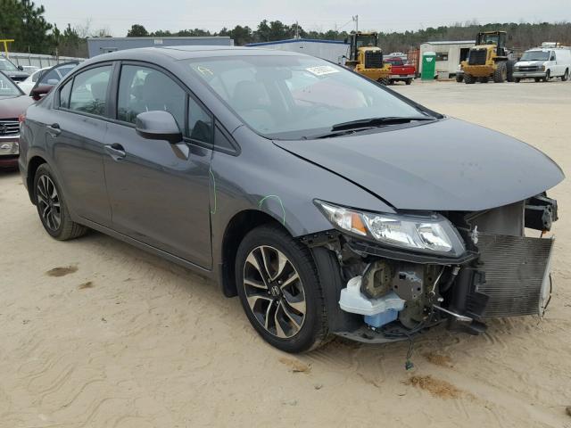 2HGFB2F98DH556436 - 2013 HONDA CIVIC EXL GRAY photo 1