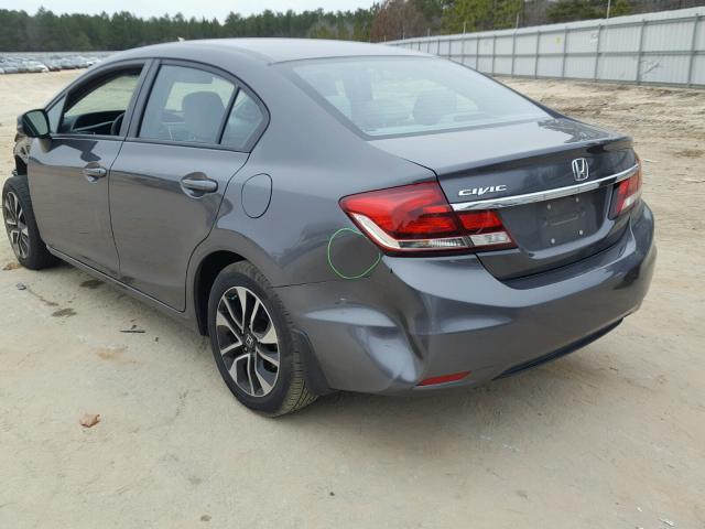 2HGFB2F98DH556436 - 2013 HONDA CIVIC EXL GRAY photo 3