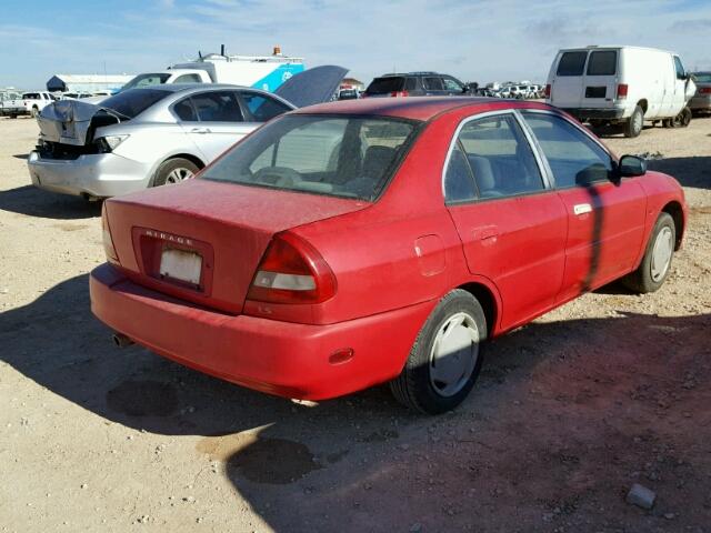 JA3AY36CXVU005656 - 1997 MITSUBISHI MIRAGE LS RED photo 4