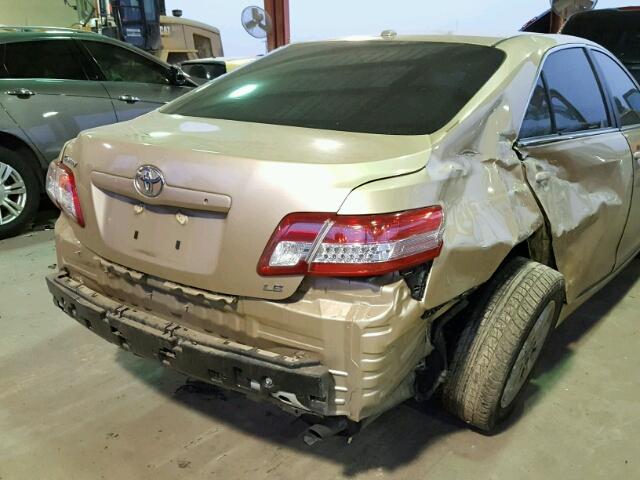 4T1BF3EK7BU207785 - 2011 TOYOTA CAMRY BASE GOLD photo 9