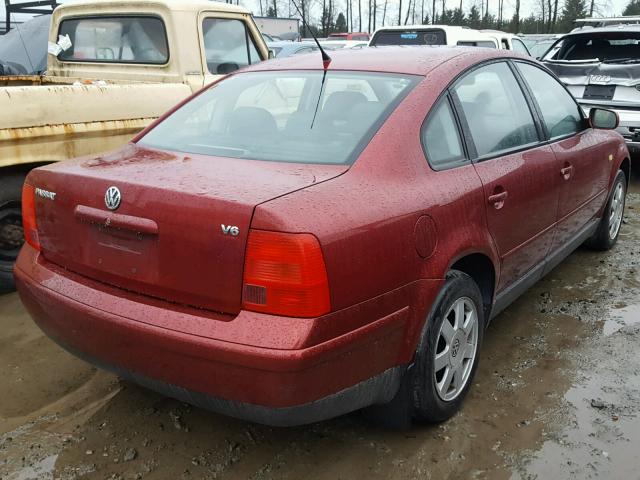 WVWPD63B0XE498698 - 1999 VOLKSWAGEN PASSAT GLX RED photo 4