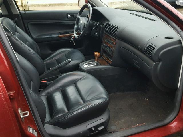 WVWPD63B0XE498698 - 1999 VOLKSWAGEN PASSAT GLX RED photo 5