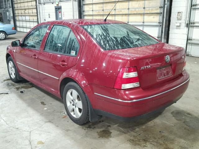 3VWSR69MX4M113011 - 2004 VOLKSWAGEN JETTA GLS BURGUNDY photo 3