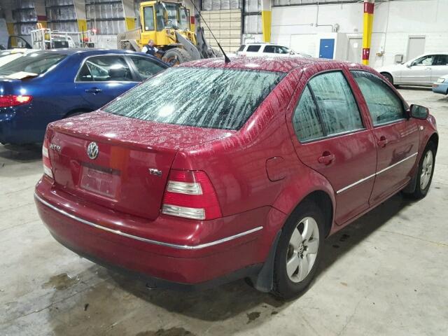 3VWSR69MX4M113011 - 2004 VOLKSWAGEN JETTA GLS BURGUNDY photo 4