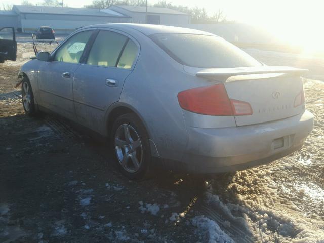 JNKCV51E74M601943 - 2004 INFINITI G35 SILVER photo 3