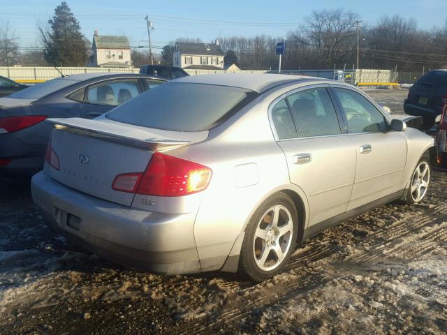 JNKCV51E74M601943 - 2004 INFINITI G35 SILVER photo 4