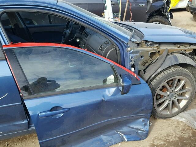 3FAHP07109R164459 - 2009 FORD FUSION SE BLUE photo 9