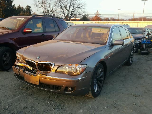 WBAHN83558DT86233 - 2008 BMW 750 LI GRAY photo 2