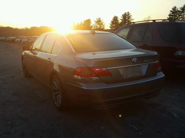 WBAHN83558DT86233 - 2008 BMW 750 LI GRAY photo 3