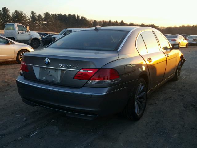 WBAHN83558DT86233 - 2008 BMW 750 LI GRAY photo 4