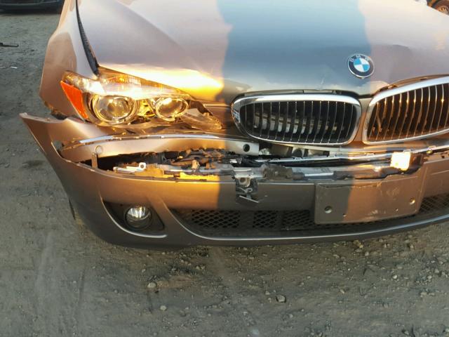 WBAHN83558DT86233 - 2008 BMW 750 LI GRAY photo 9