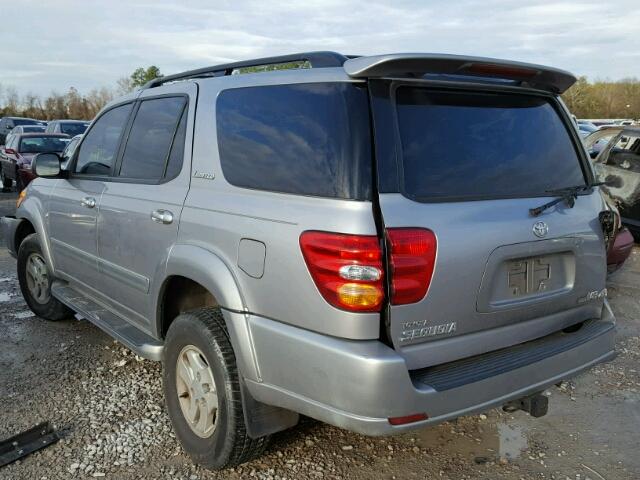 5TDBT48A91S024753 - 2001 TOYOTA SEQUOIA LI GRAY photo 3