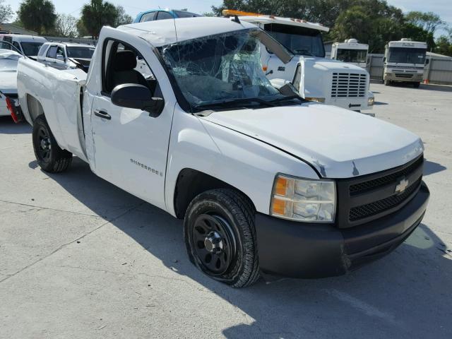 1GCEC14C97Z540198 - 2007 CHEVROLET SILVERADO WHITE photo 1