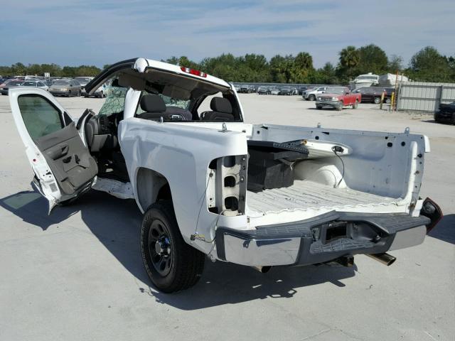 1GCEC14C97Z540198 - 2007 CHEVROLET SILVERADO WHITE photo 3