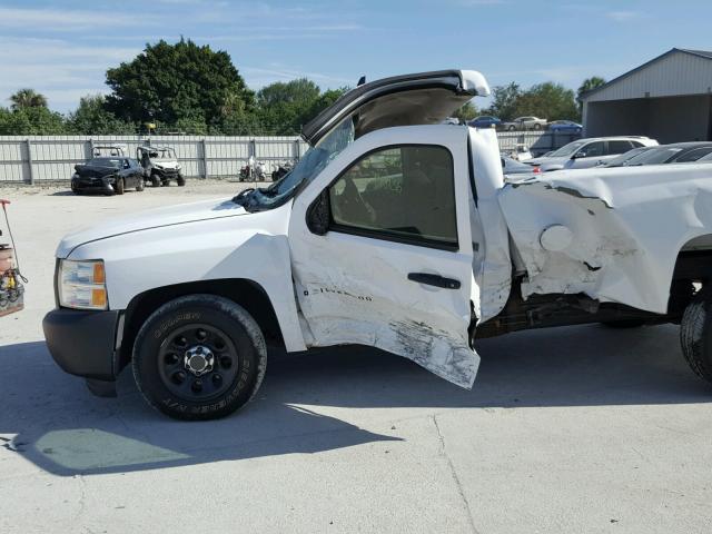 1GCEC14C97Z540198 - 2007 CHEVROLET SILVERADO WHITE photo 9