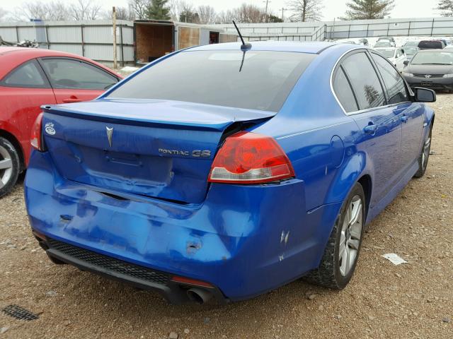 6G2ER57749L235693 - 2009 PONTIAC G8 BLUE photo 4