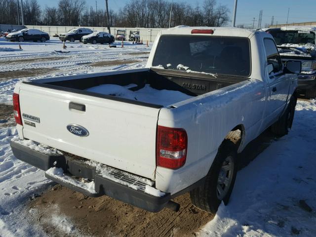 1FTYR10D67PA51893 - 2007 FORD RANGER WHITE photo 4