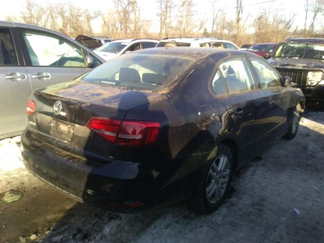 3VW2K7AJ9FM210182 - 2015 VOLKSWAGEN JETTA BASE BLACK photo 4
